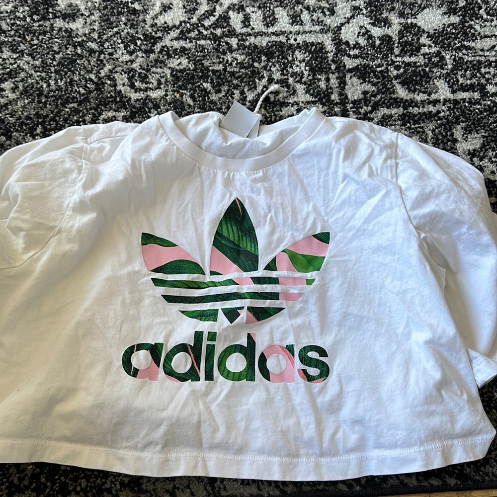Adidas originals size small crop T-shirt